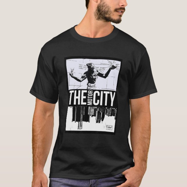 T-shirt Collection Moteur Ville Detroit Motor City Mich (Devant)