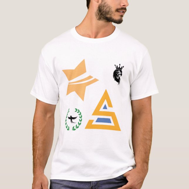 T-shirt  Collection of Abstract Logos and Symbols (Devant)