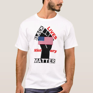 T-shirt Collection officielle Black Lives Matt USA Flag 4