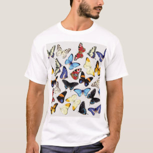 T-shirt Collection réaliste de papillons vintages.
