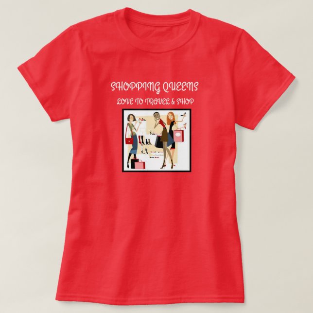 T-shirt Collection Shopping Queen - Dames  (Design devant)