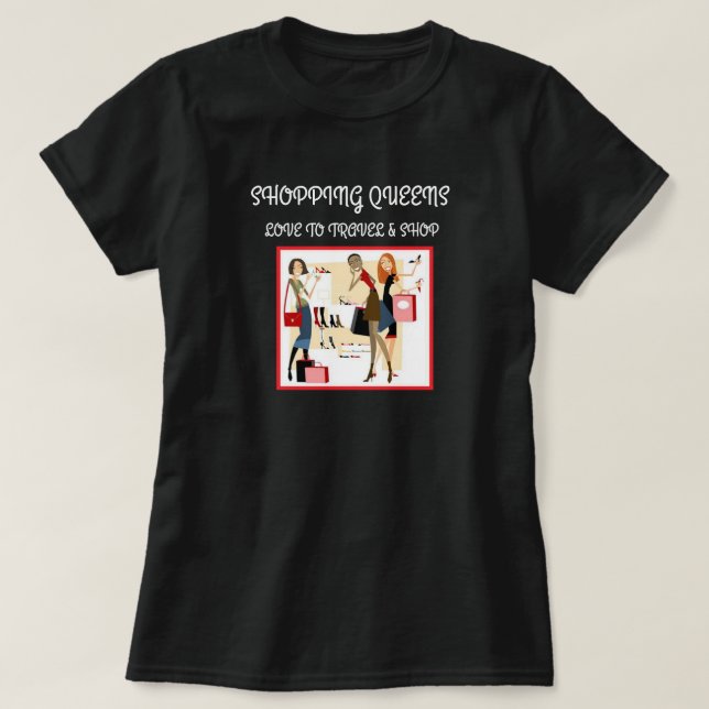 T-shirt Collection Shopping Queen - Dames  (Design devant)