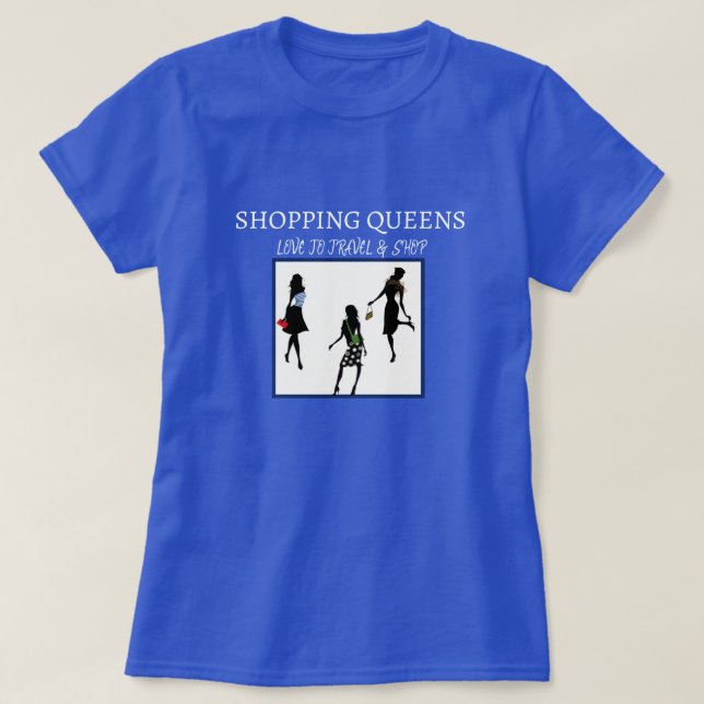 T-shirt Collection Shopping Queen - Dames  (Design devant)