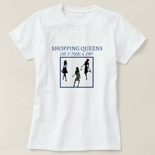 T-shirt Collection Shopping Queen - Dames  (Design devant)