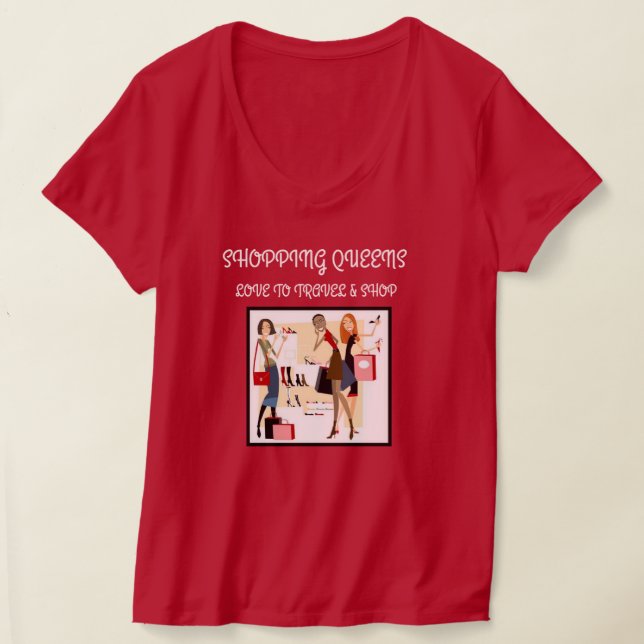 T-shirt Collection Shopping Queen - Dames  (Poser)