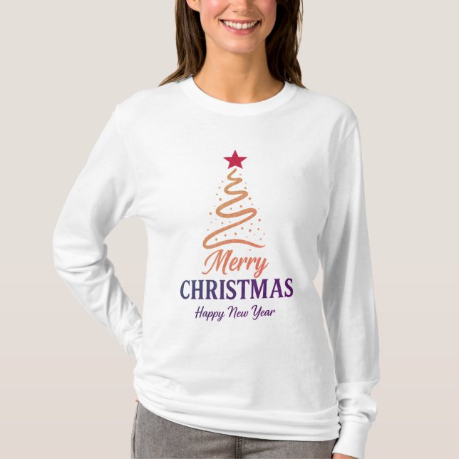 T-shirt Collection Tee de Noël pour couples & Joyeux Noël (Devant)
