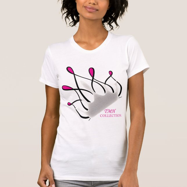 T-shirt COLLECTION TMH - Queen Tee_ rose (Devant)