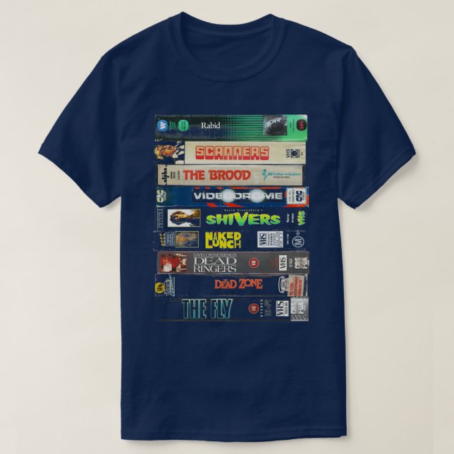 T-shirt Collection VHS Cronenberg  (Design devant)