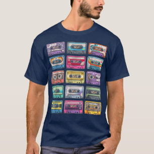 T-shirt Collection vintage de cassettes Musique des années
