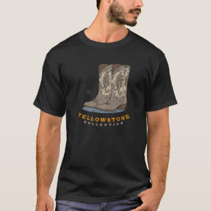 T-shirt Collection Yellowstone Boot Cowboy Boogi à deux pa