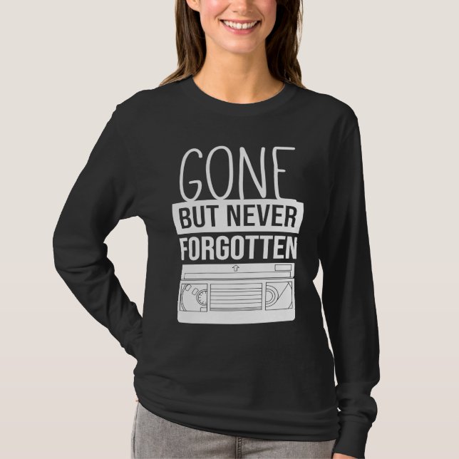 T-shirt Collectionneur de cassettes vidéo VHS Never Forget (Devant)