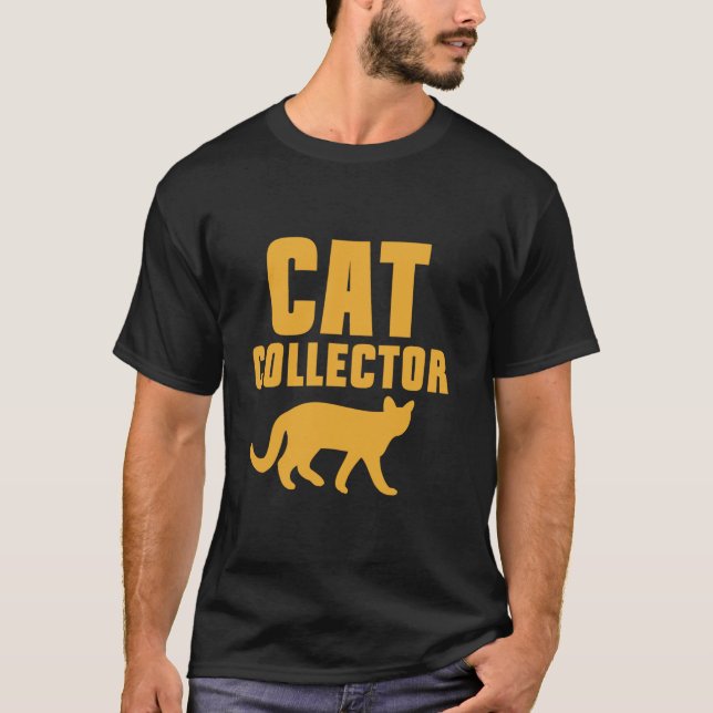 T-shirt Collectionneur de chats Papa chat (Devant)
