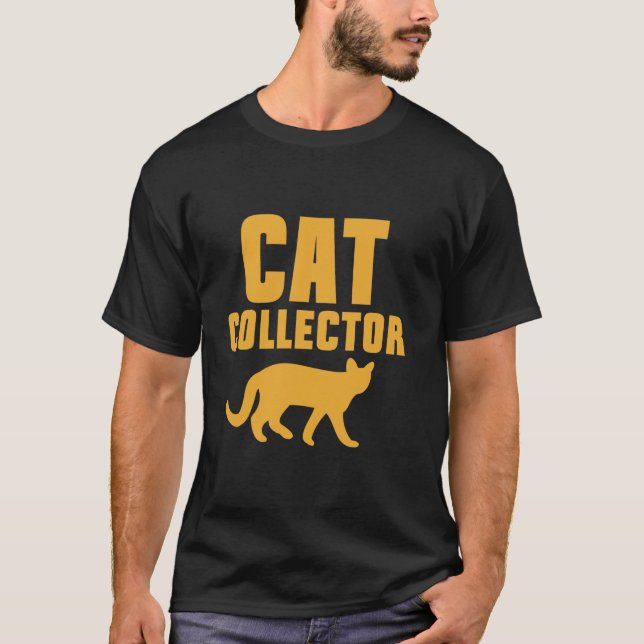 T-shirt Collectionneur de chats Papa chat (Devant)
