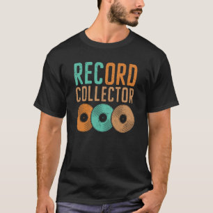 T-shirt Collectionneur de disques rétro Musique Lecteur de