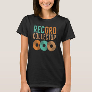T-shirt Collectionneur de disques rétro Musique Lecteur de