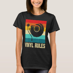 T-shirt Collectionneur de disques vinyles Règles de vinyle