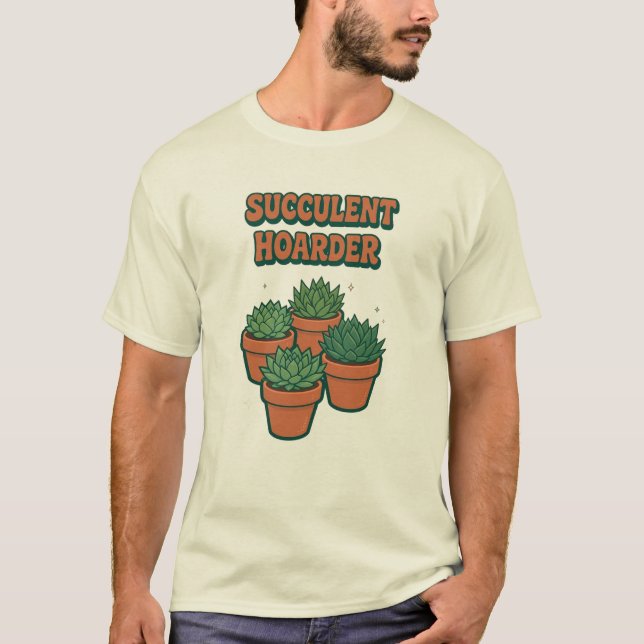 T-Shirt Collectionneur de Succulentes (Devant)