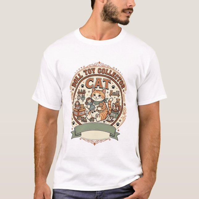 T-shirt Collectionneuse de poupées Chaton Collectionneuse  (Devant)