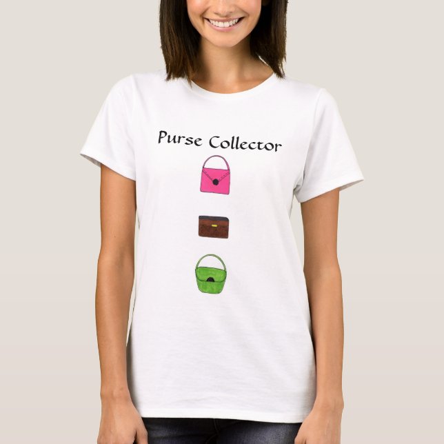 T-shirt Collectionneuse de sacs à main (Devant)