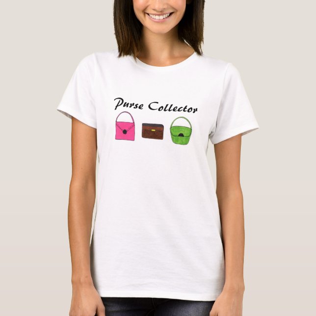 T-shirt Collectionneuse de sacs à main (Devant)