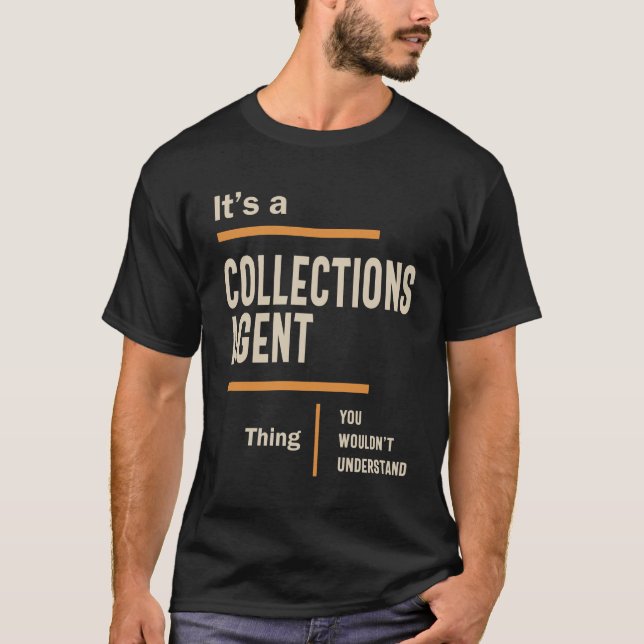 T-shirt Collections Agent Titre du travail Hommes Femmes C (Devant)