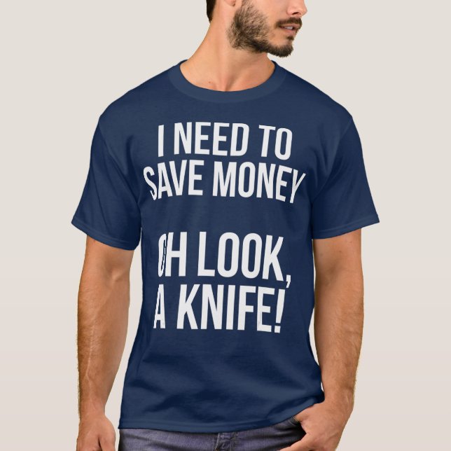 T-shirt Collector Pocket Knife Enthousiaste Drôle (Devant)