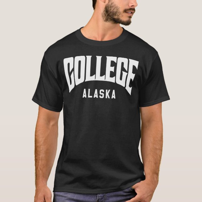 T-shirt College Alaska (Devant)