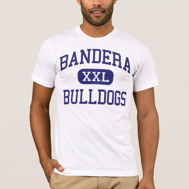 T-shirt Collège Bandera le Texas de bouledogues de Bandera (Devant)