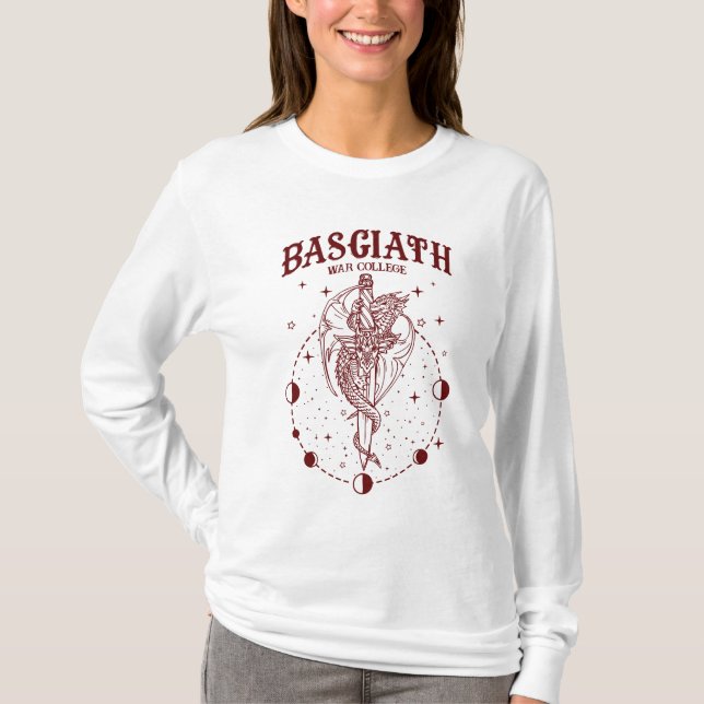 T-shirt Collège de guerre de Basgiath Merch officieux de l (Devant)