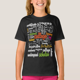 T-shirt College Education Word Cloud motifs