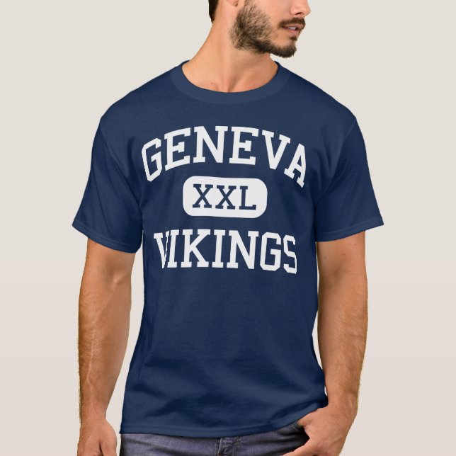 T-shirt Collège Genève l'Illinois de Genève Vikings (Devant)