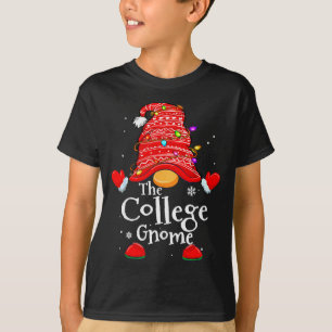 T-shirt College Gnome - Noël Famille Correspondant Drôle d