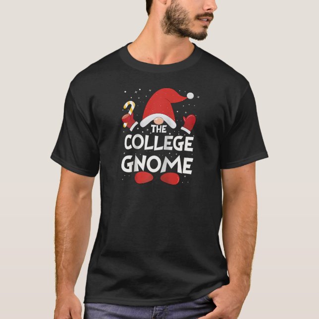 T-shirt College Gnome Xmas Group Christmas Matching Family (Devant)