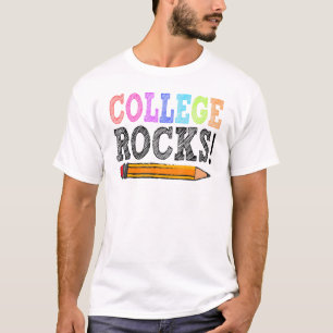 T-shirt College Rocks Professeur De Retour À L'École