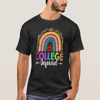 T-shirt Collège Squad Léopard Arc-en-ciel  Professeur Reto