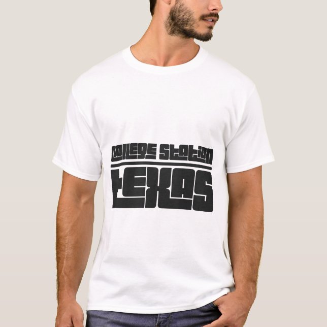 T-shirt College Station - Texas (Devant)