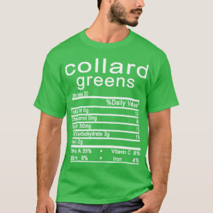 T-shirt coller vert valeur nutritive