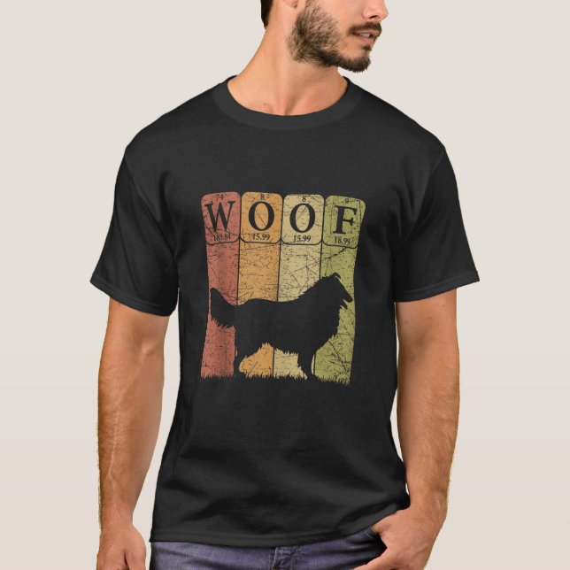 T-shirt Collie arrondie Éléments de table périodique Colli (Devant)