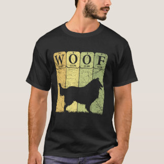 T-shirt Collie arrondie Éléments de table périodique Colli