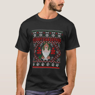 T-shirt Collie Chien Joyeux Noël Douille moche Drôle Cadea