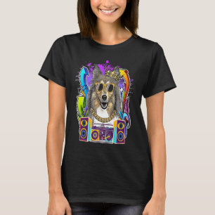 T-shirt Collie Dog Hip hop 90s Rap Music