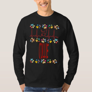 T-shirt Collie I Love My Akita Chien Propriétaire Maman Pa