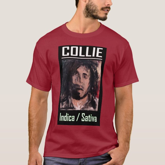 T-SHIRT COLLIE INDICA SATIVA (Devant)