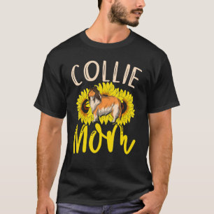 T-shirt Collie Maman Animal Chien Propriétaire Animal Chie