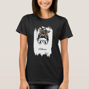 T-shirt Collie Maman Chien Maman Bleached Messager Bun Leo