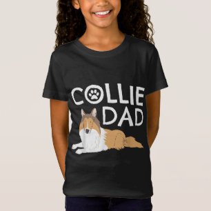 T-Shirt Collie Papa mignon Chien Chien Chien Chien Chien C