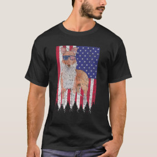 T-shirt Collie Patriotic Dog USA Pride American Fla