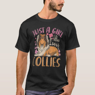 T-shirt Collie Propriétaire Chien Filles Femmes Animaux An