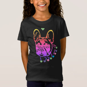T-Shirt Collier coeur pour Bouledogue Français