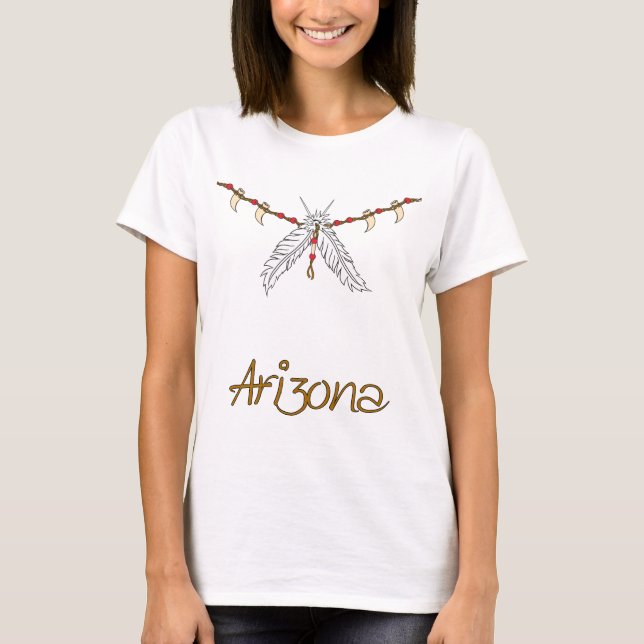 T-shirt Collier en plume (Devant)